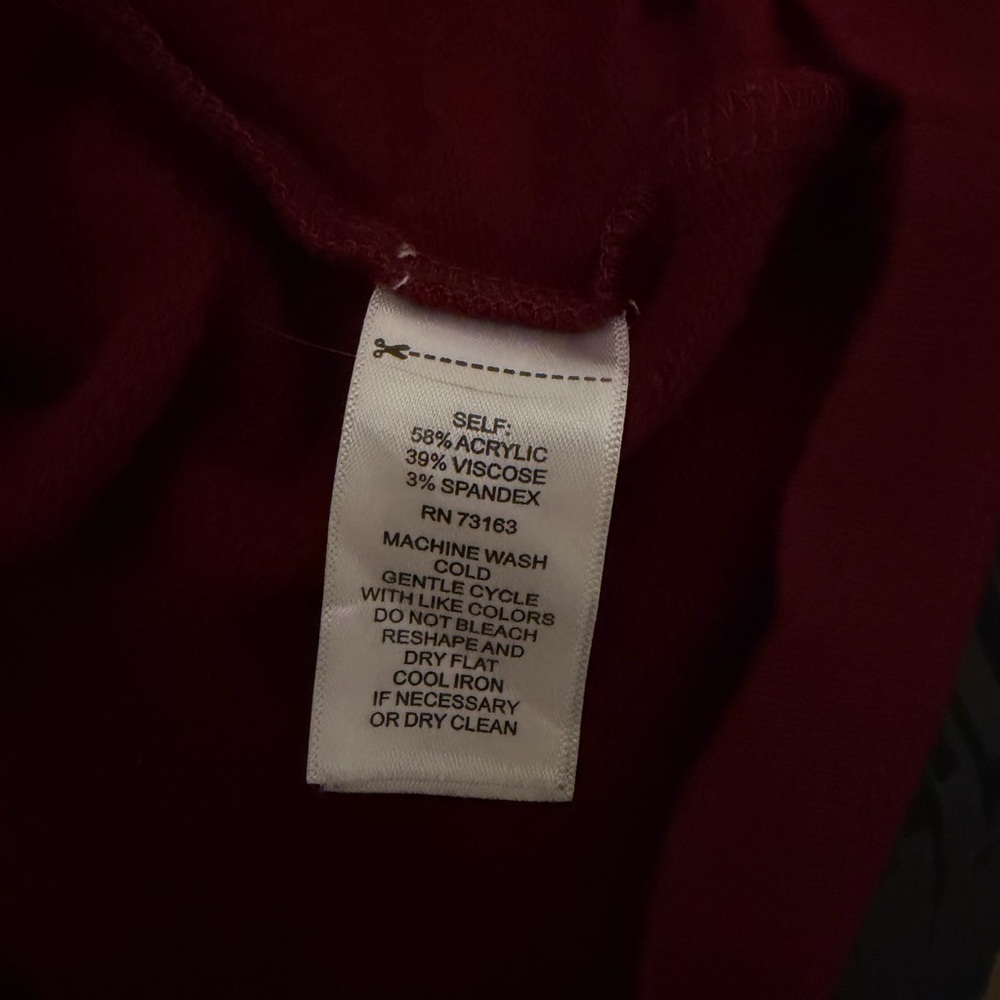 Burgundy Knit Garment